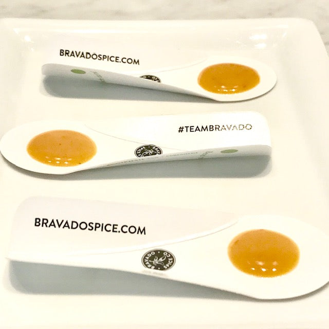 GreenDot_EcoTaster_Mini_Branded_PaperSpoon_SamplingSpoon_Dispostable_Compostable_PlasticFree_byEcoTensil
