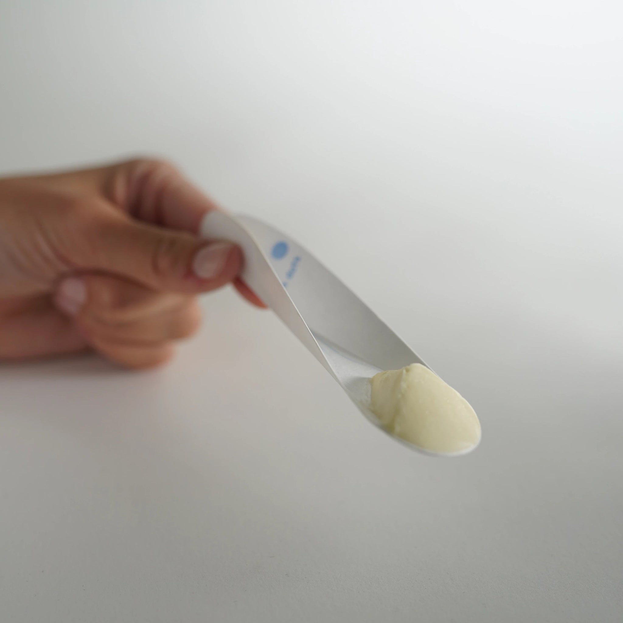 EcoTensil®-5 (BlueDot™) Starter Kit: Case of 1,000 Sturdy Paper Spoons/Utensils 5" (127mm) Bamboo Dispenser Included