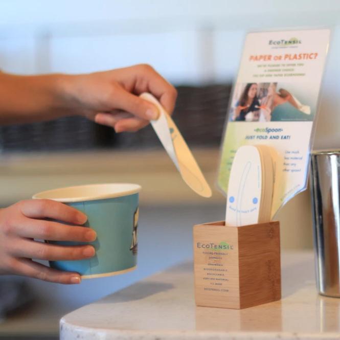 2x Bamboo Dispensers for EcoTensil-5 and Wrapped EcoTensil-4