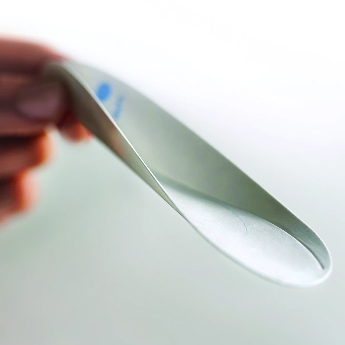 EcoTensil®-5 (BlueDot™) Starter Kit: Case of 1,000 Sturdy Paper Spoons/Utensils 5" (127mm) Bamboo Dispenser Included