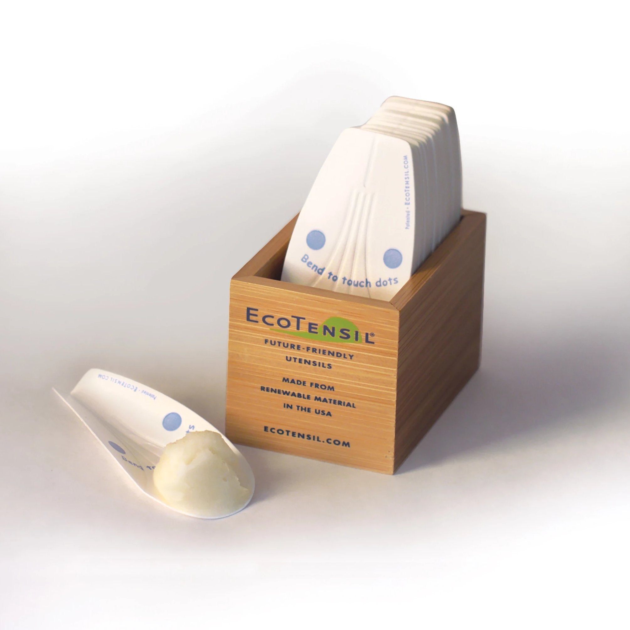 2x Bamboo Dispensers for iScoop™, EcoTaster® Mid, and EcoTensil®-4